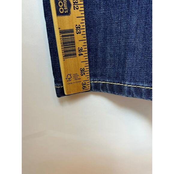 Rock & Roll Cowboy Mens 36x36 Blue Double Barrel Straight Relaxed Fit Denim Jean - Picture 7 of 8